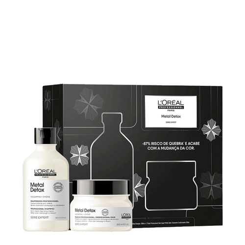 Kit L'Oréal Professionnel Metal Detox - Shampoo 300ml + Máscara 250g