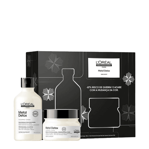 Kit L'Oréal Metal Detox - Shampoo 300ml + Máscara 250g