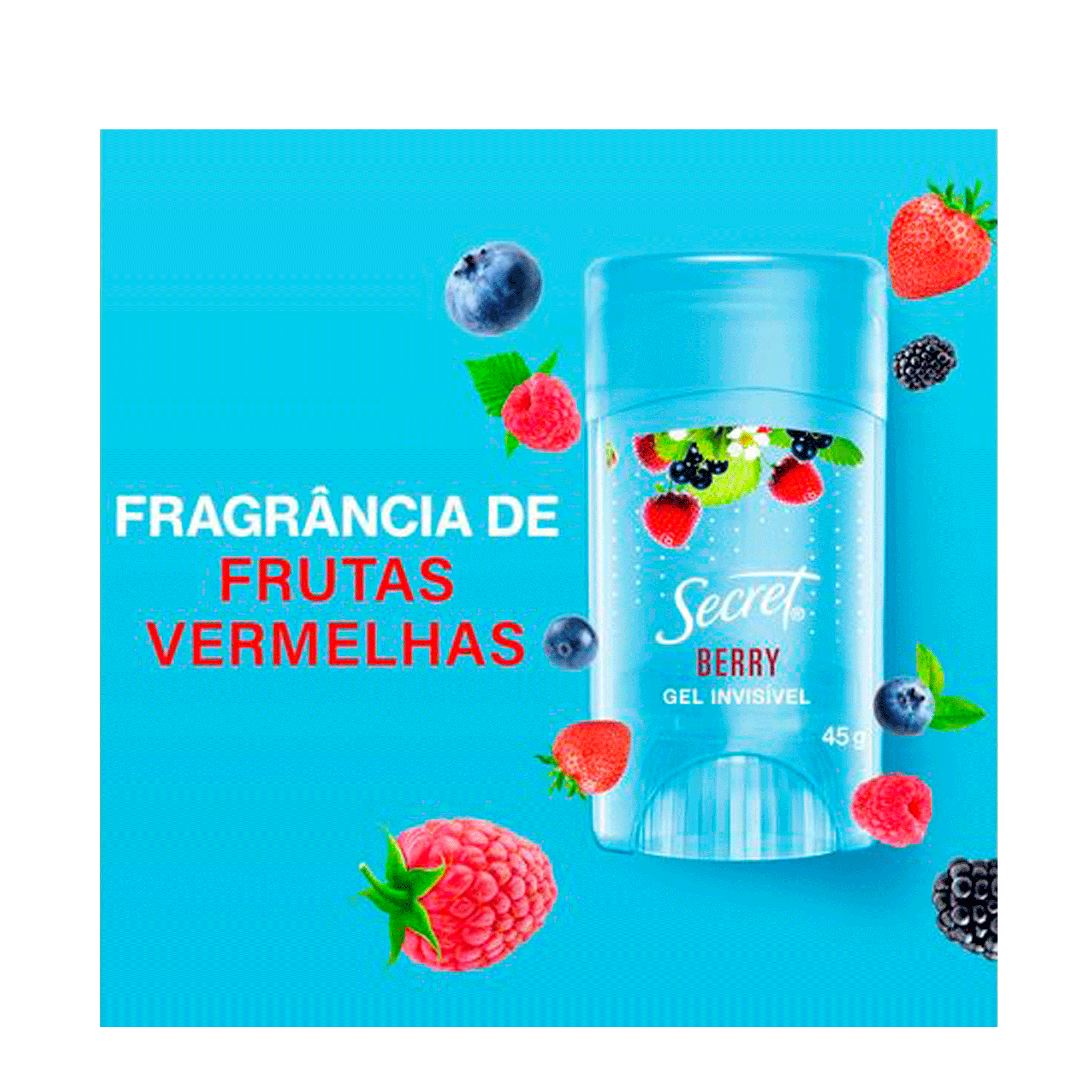 Secret Berry Gel Invisible - Desodorante Antitranspirante 45g