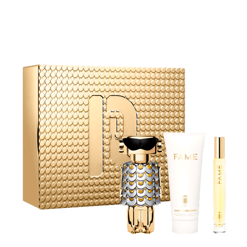 Kit Paco Rabanne Fame - Eau De Parfum 80ml + Body Lotion 100ml + Eau De Parfum 10ml