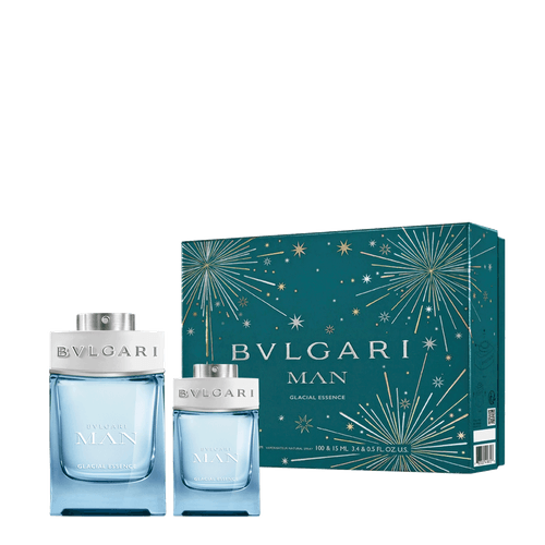 Bvlgari Kit Man Glacial Essence - Eau De Parfum 100ml + Eau De Parfum 15ml