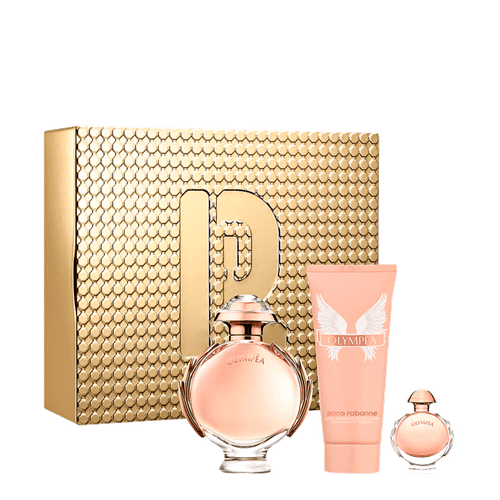 Kit Paco Rabanne Olympéa - Eau de Parfum 80ml + Eau de Parfum 6ml + Body Lotion 100ml