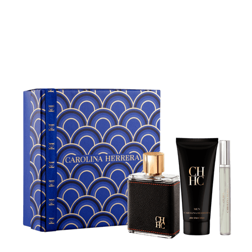 Kit Carolina Herrera Conjunto CH Men Eau de Toilette 100ml + Bálsamo Pós-Barba 100ml + Travel Size 10ml