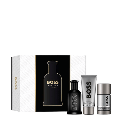 Kit Boss Bottled Men - Parfum 100ml + Shower Gel 100ml + Desodorante 75ml