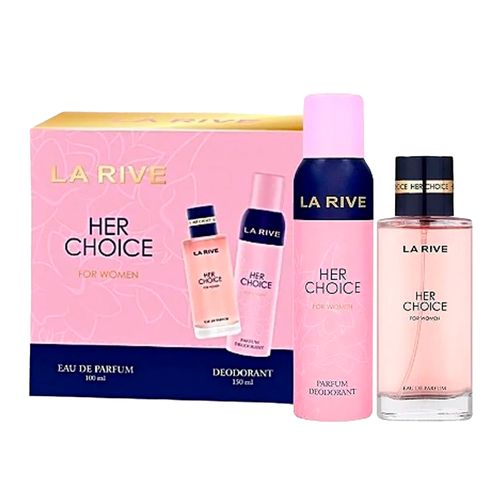 Kit La Rive Her Choice For Women - Eau De Parfum 100ml + Desodorante 150ml