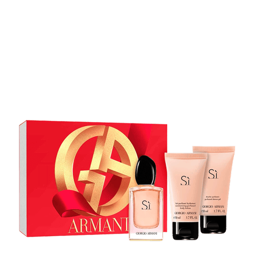 Kit Giorgio Armani Sì - Eau de Parfum 50ml + Shower Gel 50ml + Body Lotion 50ml