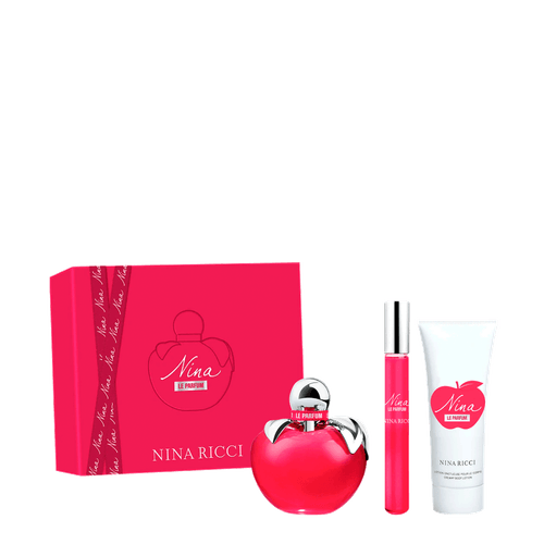 Kit Nina Ricci Nina Le Parfum - Eau De Parfum 80ml + Body Lotion 75ml + Roll On 10ml