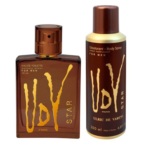 Kit Ulric De Varens Udv Star Eau de Toilette 100ml + Desodorante 200ml