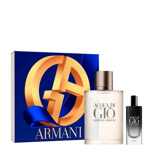 Kit Giorgio Armani Acqua Di Gio - Perfume Masculino Eau de Toilette 100ml + Parfum 15ml