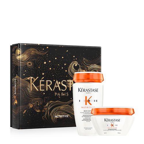 Kit Kerastase Nutritive Bain Satin Riche - Shampoo 250ml + Mascara Masquintense Riche 200ml