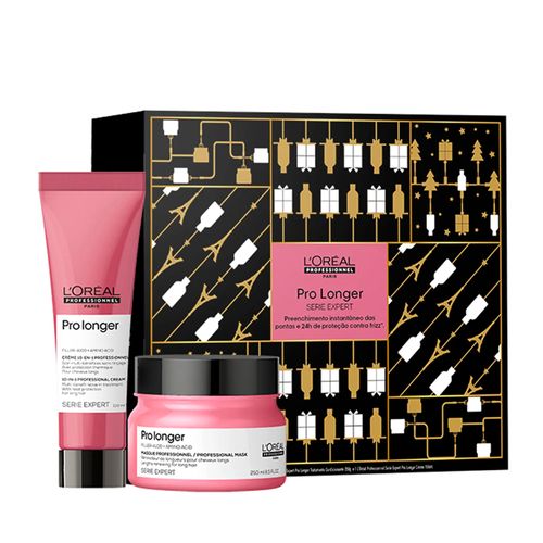 Kit L'Oréal Pro Longer Máscara 250ml + Leave-in 10-in-1 150ml