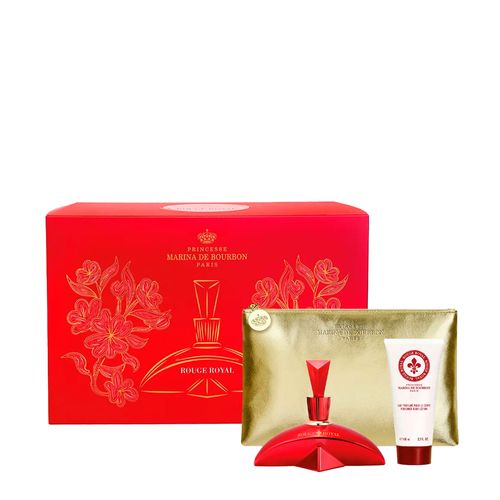 Kit Marina de Bourbon Rouge Royal Eau de Parfum - Perfume Feminino 100ml + Body L. 100ml + Necessaire