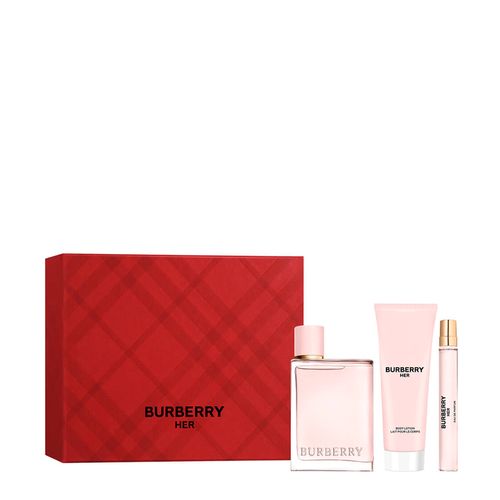 Kit Burberry Her EdP - Perfume Feminino 100ml + Body Lotion + Travel Size