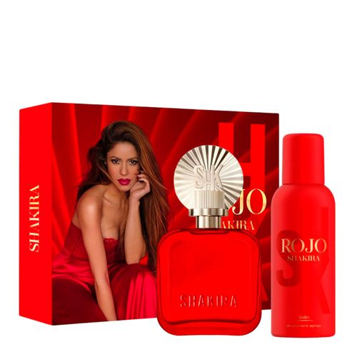 Kit Shakira Rojo Eau De Parfum - Perfume Feminino 80ml + Desodorante 150ml