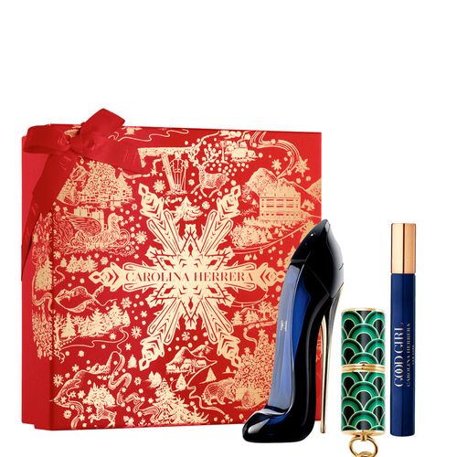 Kit Carolina Herrera Good Girl Fabulous - Eau de Parfum 80ml + Eau de Parfum 10ml + Batom Matte