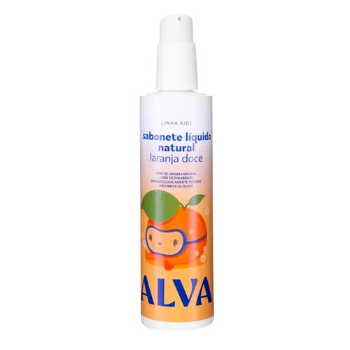 Alva Laranja Doce e Baunilha - Sabonete Liquido Infantil 250ml