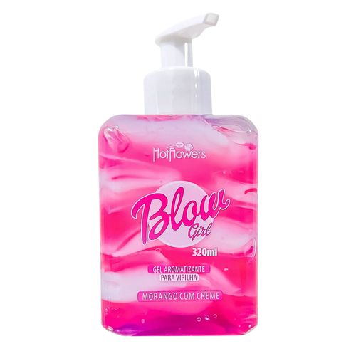 Hot Flowers Blow Girl Morango com Creme - Gel Aromatizante 320ml