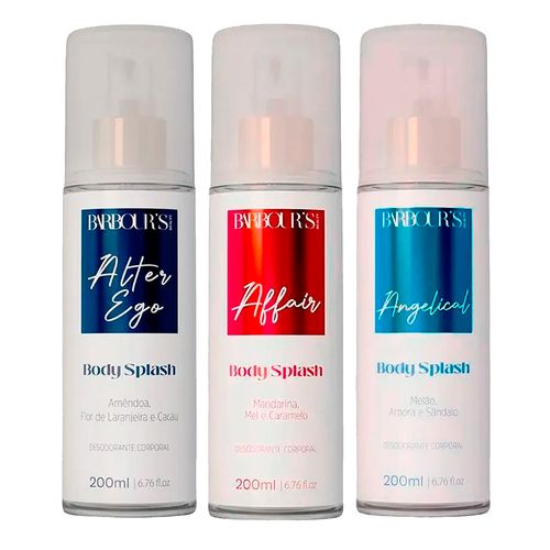 Kit Barbour's Beauty c/3 Body Splash 200ml - Alter Ego + Affair + Angelical