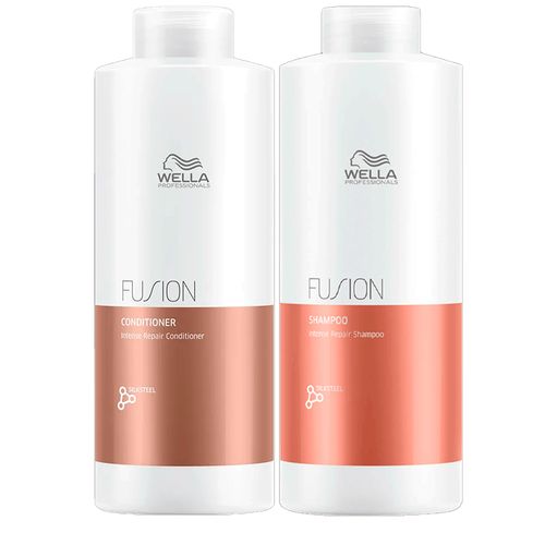 Kit Wella Fusion - Shampoo 1000ml + Condicionador 1000ml