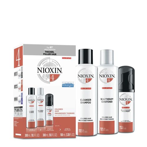Kit Nioxin Sist 4 - Shampoo 300ml + Condicionador 300ml + Finalizador 100ml