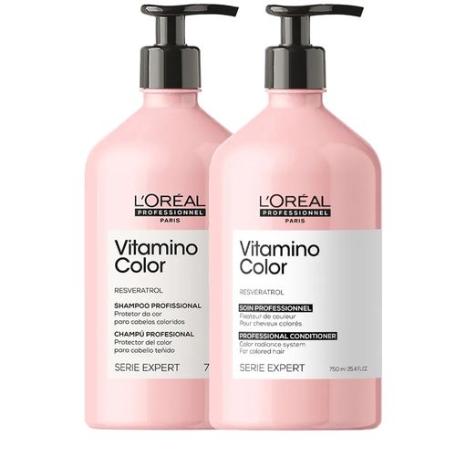Kit L'Oreal Vitamino Color Shampoo 750ml + Condicionador 750ml