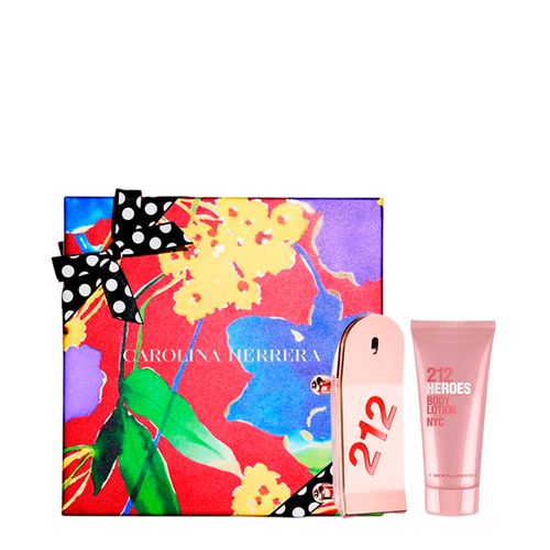 Carolina Herrera Kit 212 Heroes For Her Eau de Parfum - Perfume Feminino 80ml + Body Lotion 100ml