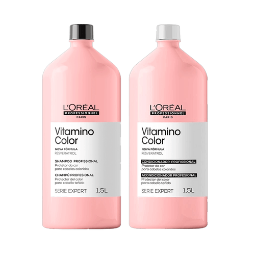 Kit L'oréal  Serie Expert Vitamino Color Resveratrol -shampoo  + Conditioner 1,5l