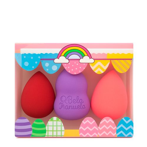 Kit Q Bela Manuela 3 em 1- Esponja Variadas