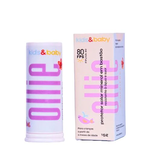 Ollie Protetor Mineral Infantil Fps 80  - Protetor Solar 15g