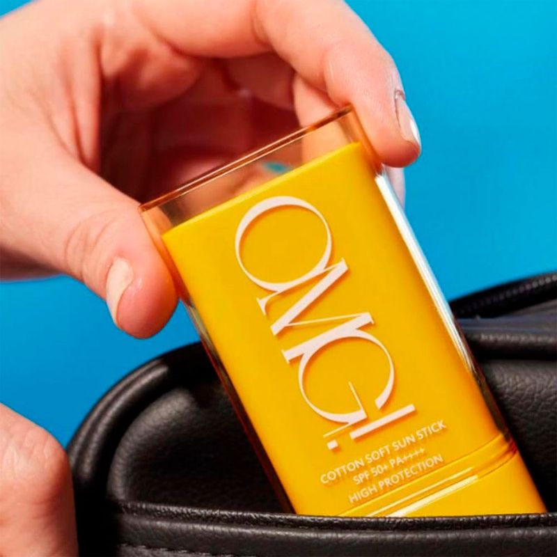 Protetor Solar em Bastão OMG! Cotton Soft Sun Stick SPF50 19g