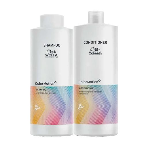 Kit Wella Color Motion - Shampoo 1000ml + Condicionador 1000ml
