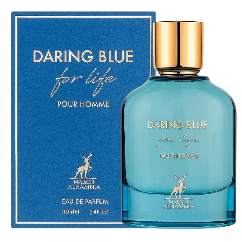 Perfume Masculino Maison Alhambra Daring Blue For Life Eau de Parfum 10ml