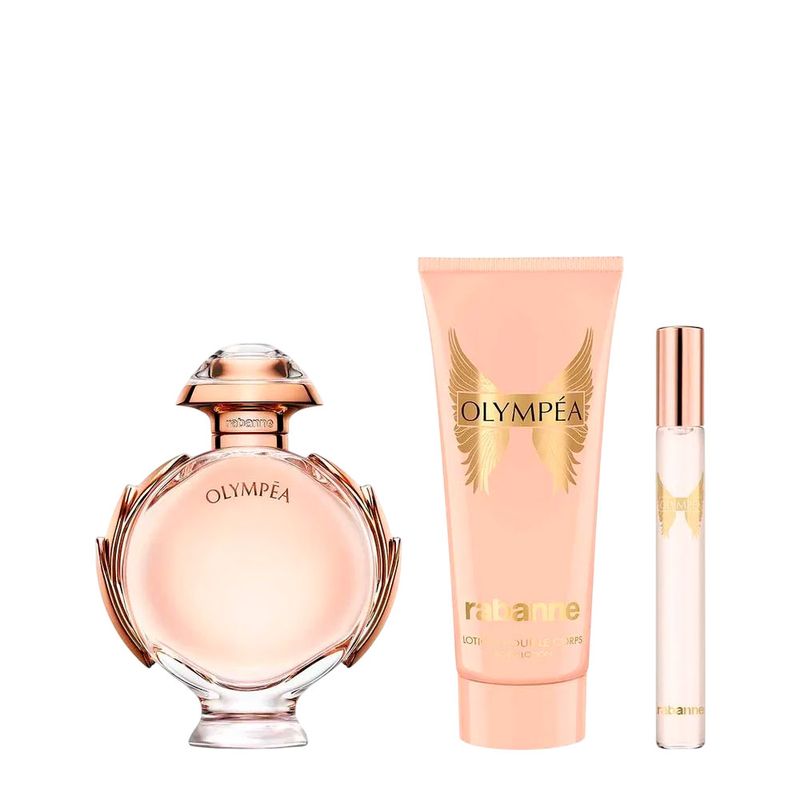 Kit Rabanne Olympéa Feminino - Eau de Parfum 80ml + 10ml + Body Lotion 100ml