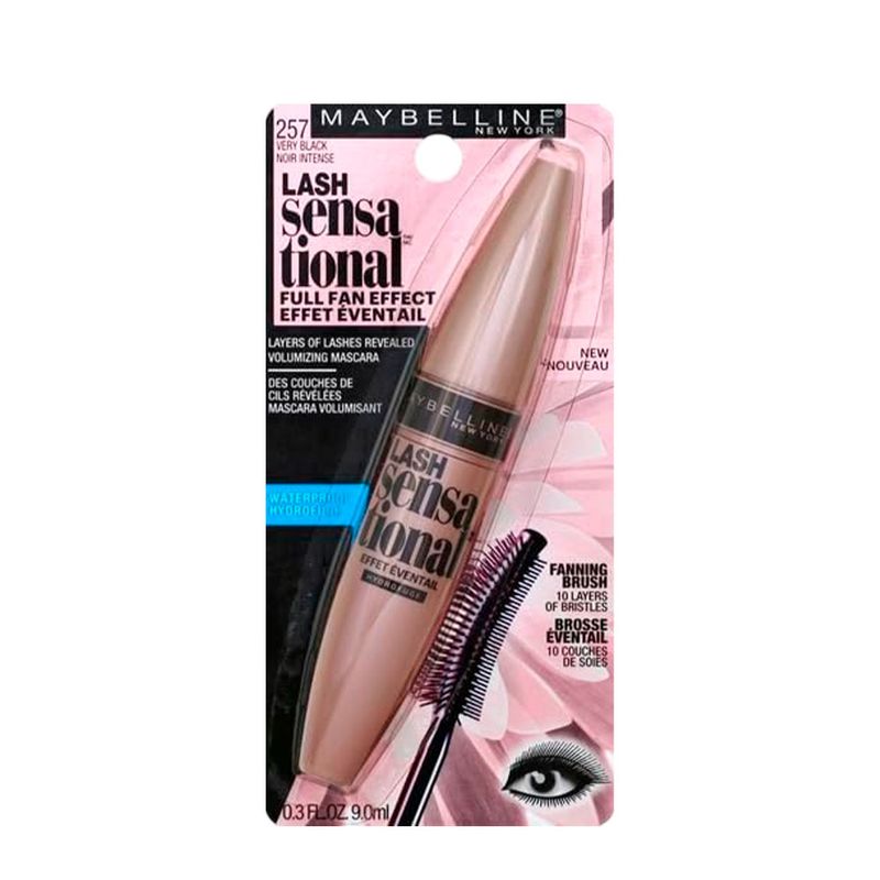 Máscara para Cílios Maybelline Lash Sensational Very Black 257 9ml