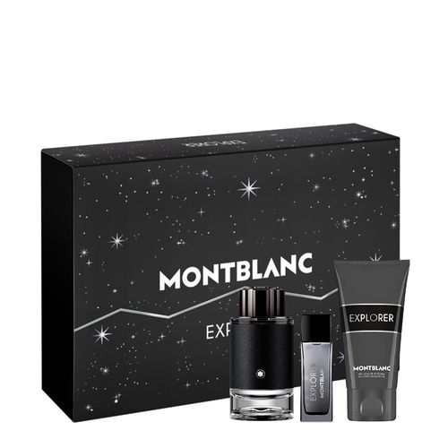 Kit Montblanc Explorer Masculino - EDP 100ml + 15ml + Shower Gel 100ml