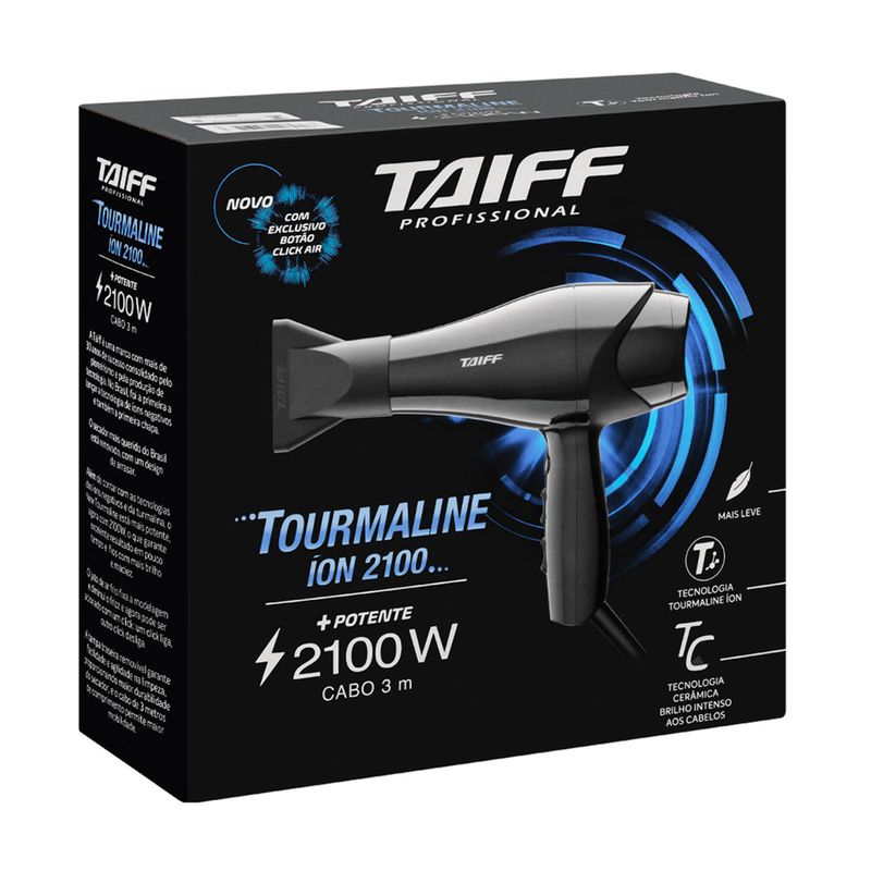 Secador de Cabelo Taiff Profissional New Tourmaline Íon 2100W 220v