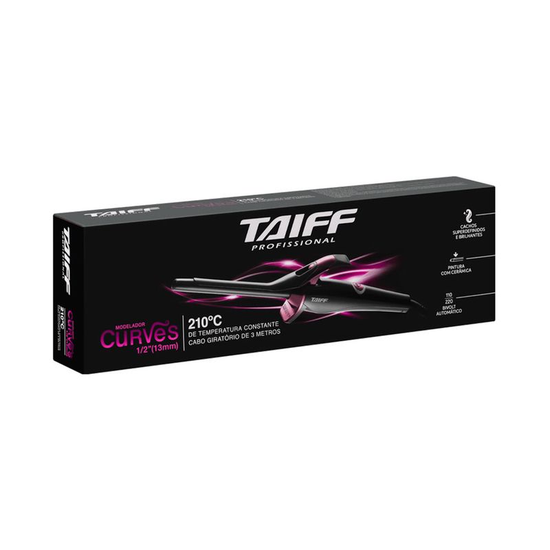 Modelador Taiff Profissional Curves 13mm 210°C Bivolt