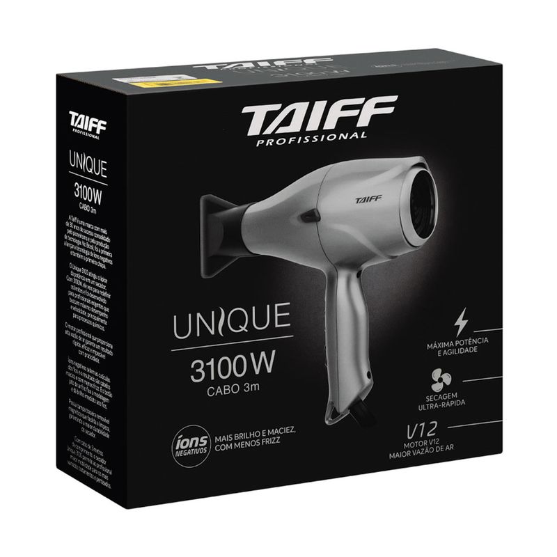 Secador de Cabelos Taiff Profissional Unique 3100W 220v