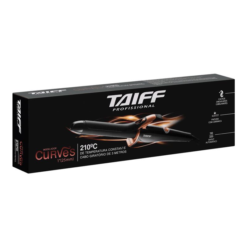 Modelador Taiff Profissional Curves 25mm 210°C Bivolt