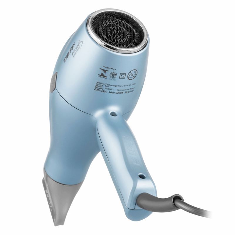 Secador de Cabelo Taiff Profissional Fox 3 Kompress 2200W Soft Blue 220v