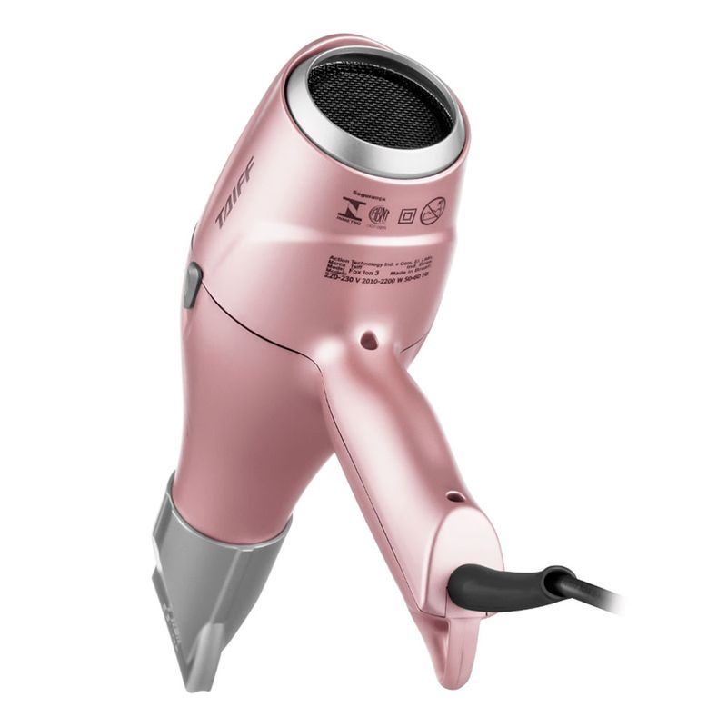 Secador de Cabelo Taiff Profissional Fox 3 2200W Soft Rose 220v