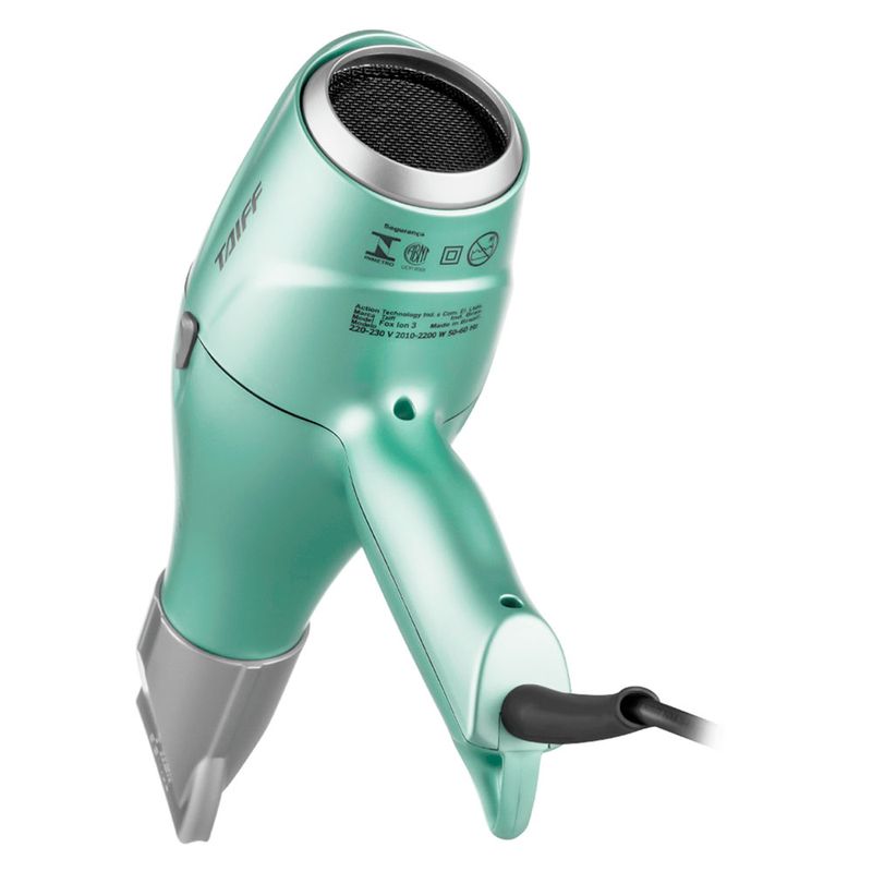Secador de Cabelo Taiff Profissional Fox 3 2200W Soft Green 220v