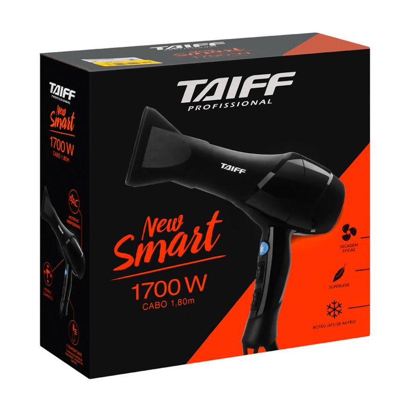 Secador de Cabelo Taiff Profissional New Smart 1700W 220v