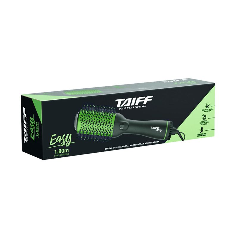Escova Secadora Taiff Profissional Easy 1200W Verde 127v