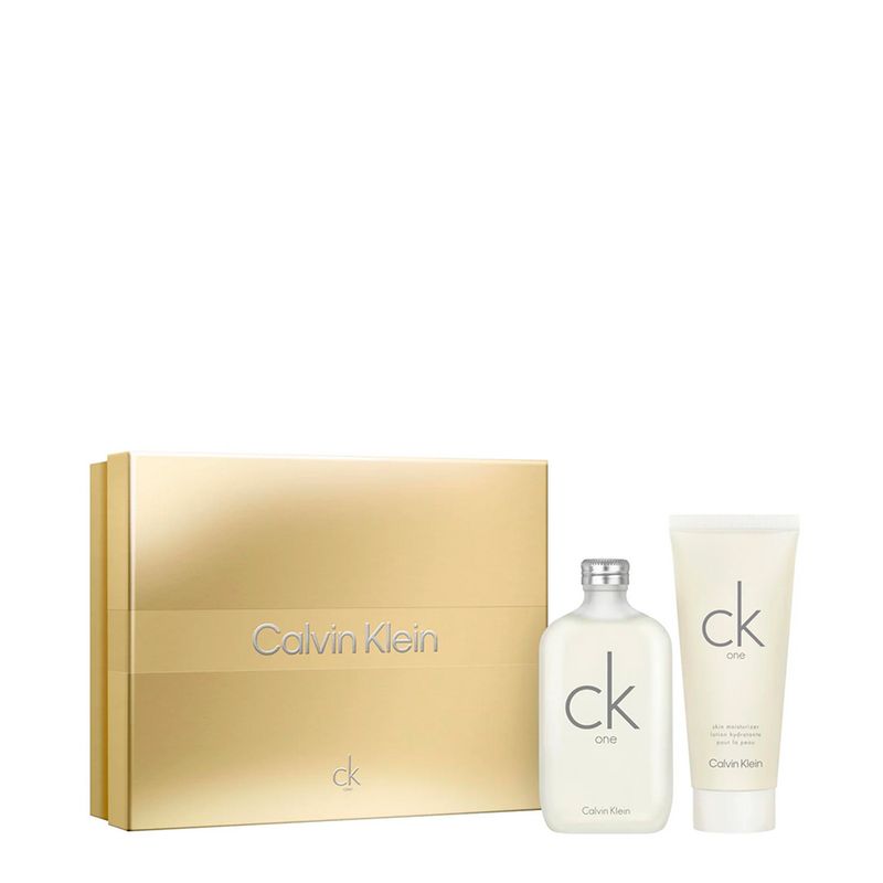Kit Calvin Klein CK One Unissex - EDT 200ml + Body Lotion 200ml
