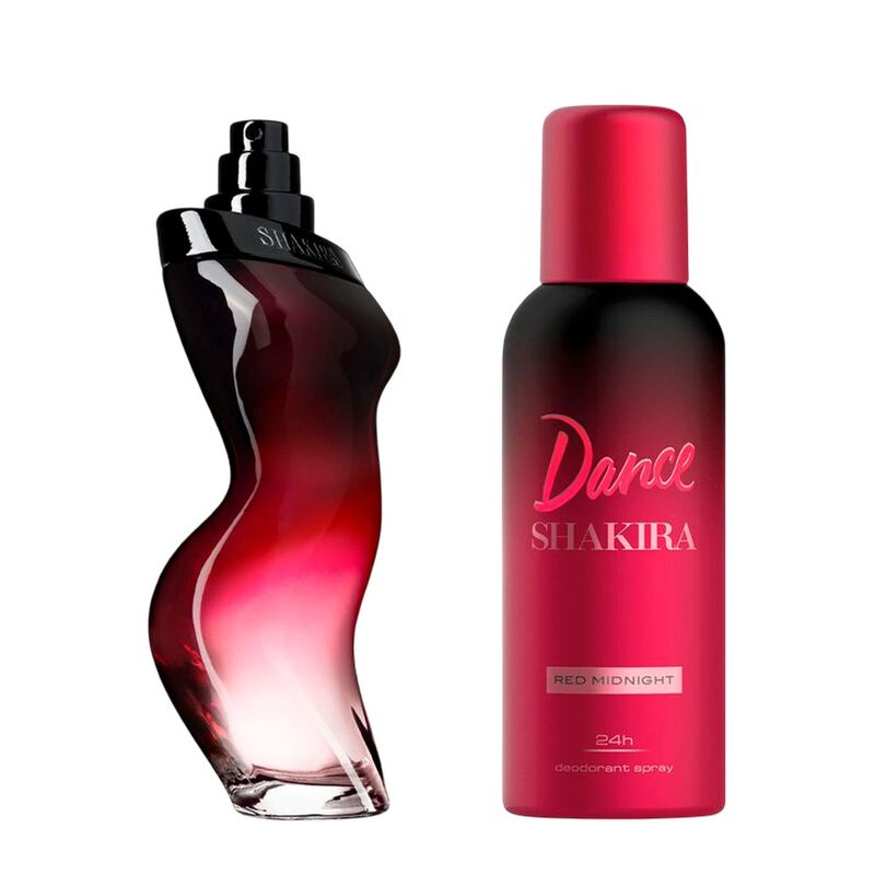 Kit Shakira Dance Red Midnight Feminino - Eau de Toilette 80ml + Desodorante 150ml