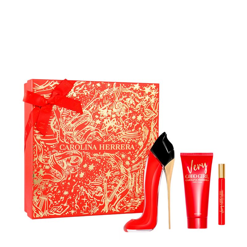 Kit Carolina Herrera Very Good Girl Feminino - Eau de Parfum 80ml + 10ml + Body Lotion 100ml