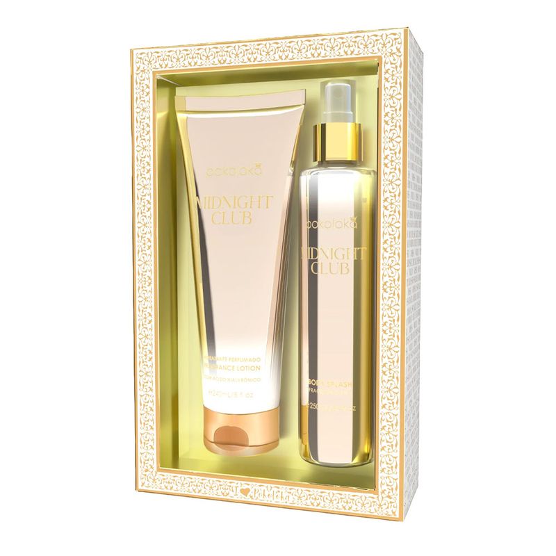 Kit Pokoloka Midnight Club Feminino - Body Splash 250ml + Hidratante Corporal 240ml
