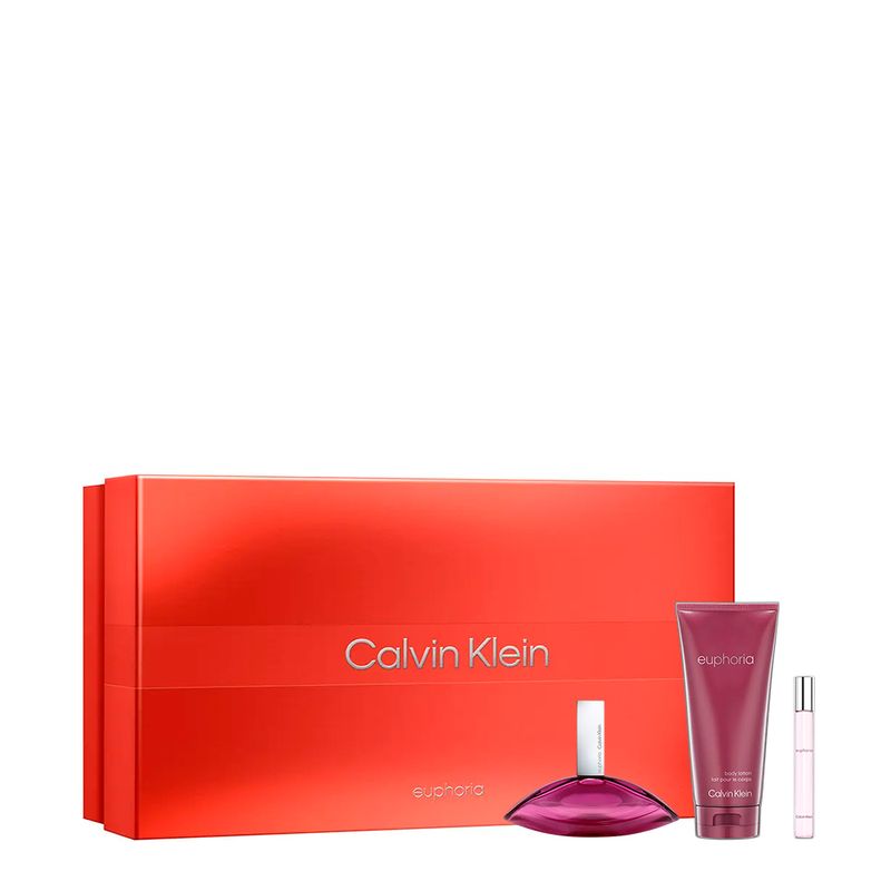 Kit Calvin Klein Euphoria Feminino - EDP 100ml + 10ml + BL 200ml