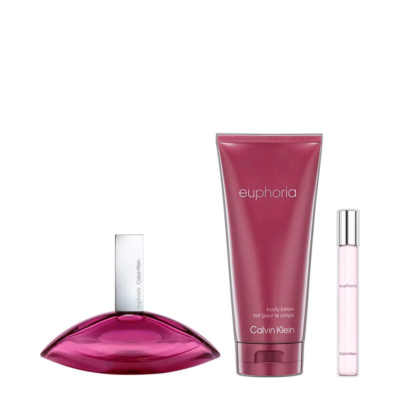 Kit Calvin Klein Euphoria Feminino - EDP 100ml + 10ml + BL 200ml